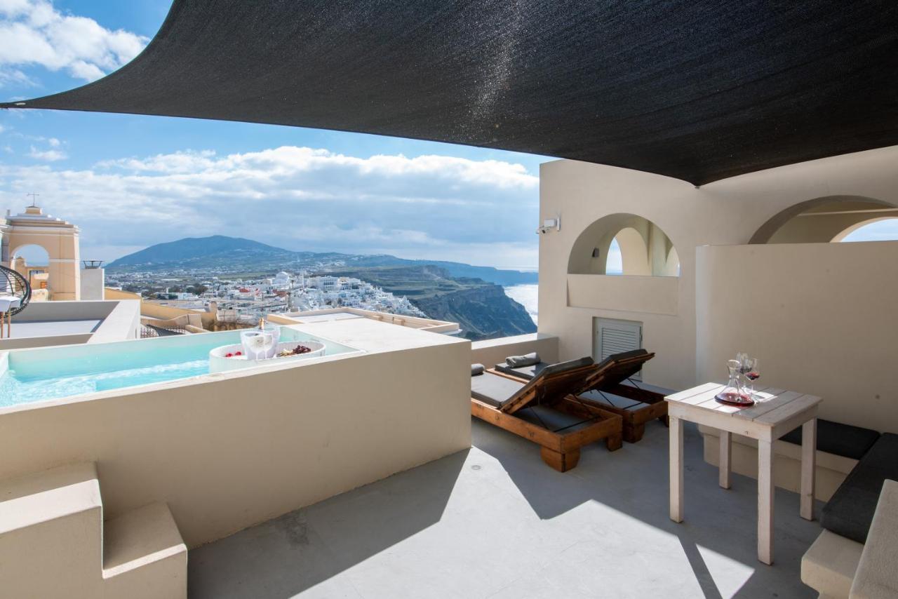 Caldera Cliff Illusion Aparthotel Fira  Bagian luar foto