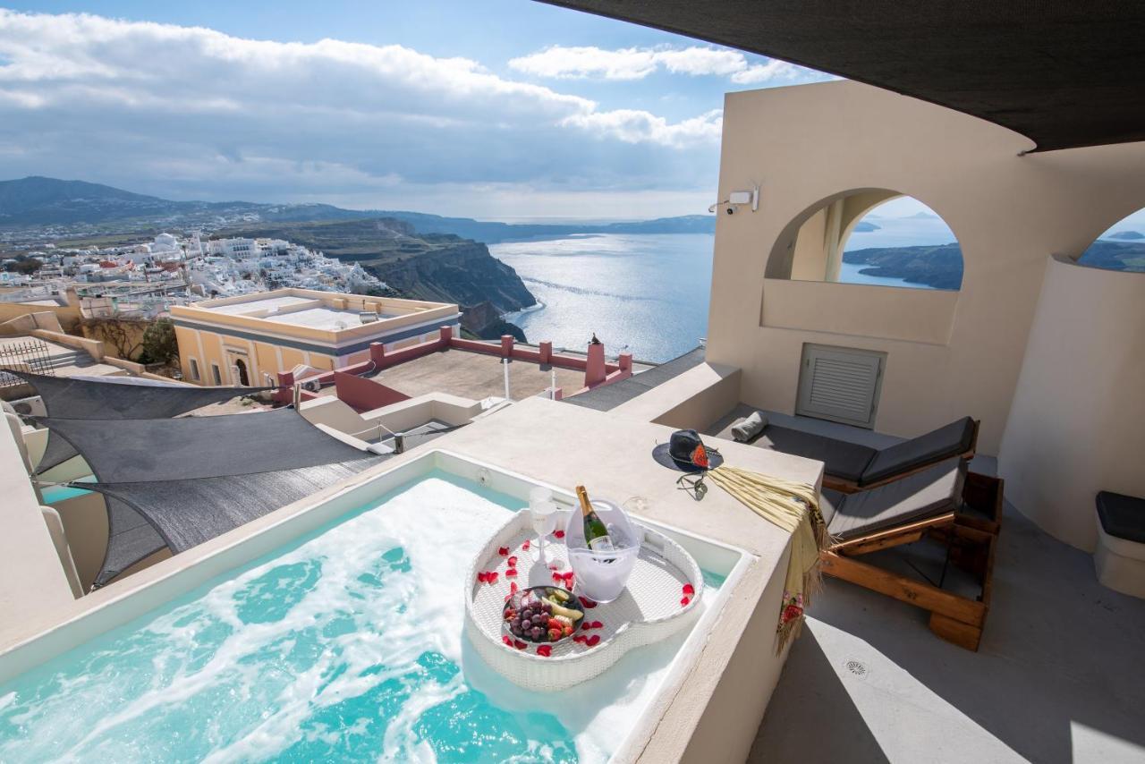 Caldera Cliff Illusion Aparthotel Fira  Bagian luar foto